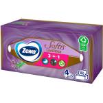 Zewa Softis 4-пластова хартиена кърпичка в кутия - Лавандула 80бр (28422)