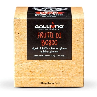 Caffé Galliano Infúzny čaj s lesným ovocím Infuso Frutti Di Bosco 37,5 g 15 ks