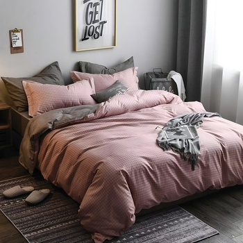 EmonaMall Двулицево спално бельо EmonaMall, 4 части - Модел S17473 (S17473-66666b)