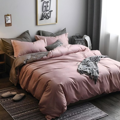 EmonaMall Двулицево спално бельо EmonaMall, 4 части - Модел S17473 (S17473-66666b)