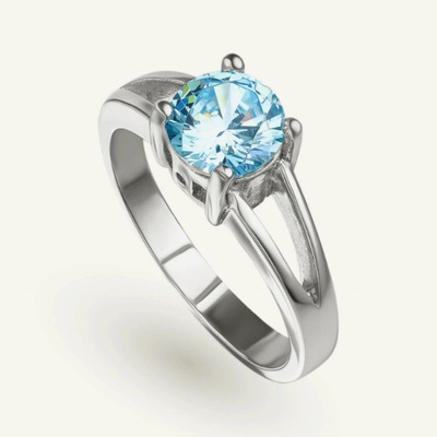 SilveAmo Stříbrný prsten Zirkonový oceán KK2FT.404