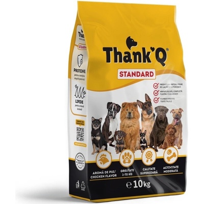 Thank´Q Standard Dog Adult Kurča 10 kg