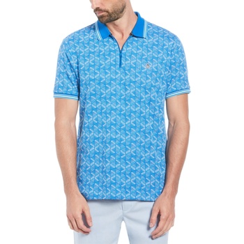 Image 1 of Original Penguin Блуза с яка Original Penguin Men's Jacquard Short-Sleeve Polo Shirt - Skydiver