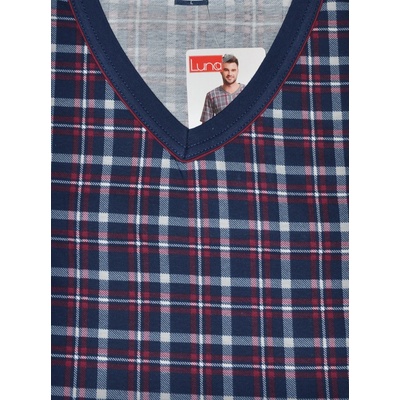 Luna pánské pyžamo krátké modré