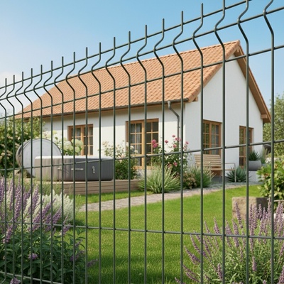 Zváraný plotový panel POLAR 3D poplastovaný 1730 mm s vodorovným prelisom | antracit RAL 7016 | oko 55 × 200 mm | drôt 5,0 mm