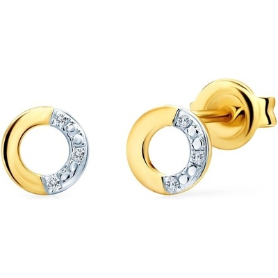 Savicki náušnice kruhy zlaté diamanty SAVE79525 Y