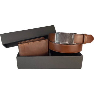 Penny Belts Set koženého opasku 35-020-A2-48 s peněženkou