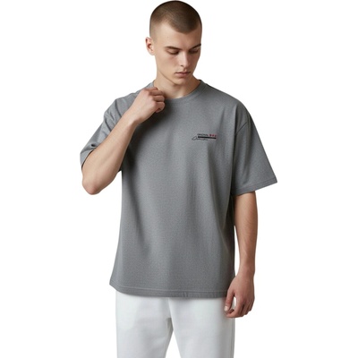 Nova stil pánske nadmerné tričko 100 % bavlna Petr šedé