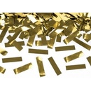 Konfety a serpentýny vystřelovací konfety zlaté 40cm