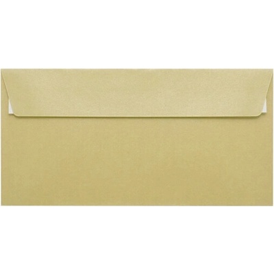 Metalická (perleťová) obálka šampanská DL (110x220mm) PS