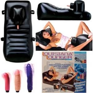 NMC Секс машина "louisiana lounger" с 3 дилда