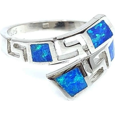 Šperky Jan Kos jewellery Stříbrný prsten s modrým opálem 12118813
