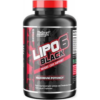 Nutrex Lipo 6 Black Maximum Potency, 120 Liquid Capsules