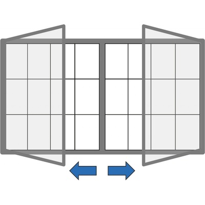 Venkovní vitrína magnetická, s dvoukřídlými dveřmi, 1940 x 1000 mm – Zbozi.Blesk.cz