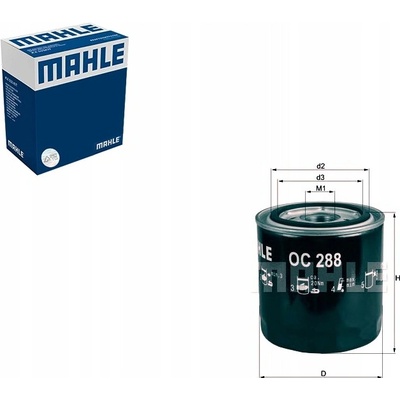 MAHLE OLEJOVÝ FILTER FORD FORD USA MAHLE
