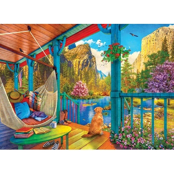Image 1 of EUROGRAPHICS - Puzzle Dominic Davison: Hammock with a view - 500 piese