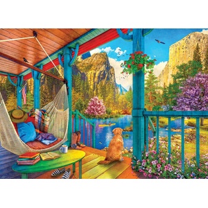 EUROGRAPHICS - Puzzle Dominic Davison: Hammock with a view - 500 piese