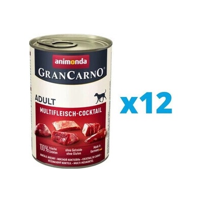 Animonda Gran Carno Adult mäsový kokteil 12 x 400 g