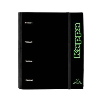 Kappa Папка с пръстени Kappa Black Зелен Черен 27 x 32 x 3.5 cm