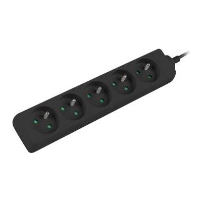 Lanberg ps0-05e-0150-bk 1, 5 м, черен, 5x, 230 v удължител (ps0-05e-0150-bk)