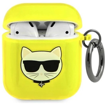 Karl Lagerfeld Кейс Karl Lagerfeld KLA2UCHFY за AirPods 1/2, жълт, Choupette (KF000633)