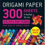Tuttle Publishing Origami Paper 300 sheets Tie-Dye Patterns 4" (10 cm) | Tuttle Publishing