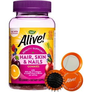 Nature's Way Alive Hair, Skin & Nails Premium Formula, 60 таблетки, Nature's Way (11973)