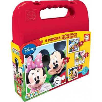 Educa 16505 progressive 4 s Cases Mickey Mouse Club house 25,20,16,12 dielov