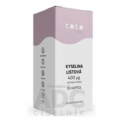 Toto Kyselina listová Active 400 μg 30 kapsúl