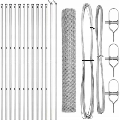 Sada plotových panelů, 2 kusů, pozinkovaná Ocel, 25 x 1 m