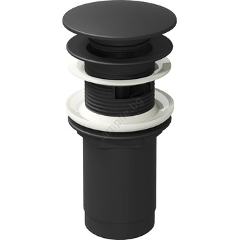 RAVAK X01748 - CLICK-CLACK изпускател за умивалник, Ø 6, 6 см, черен (RK0024)