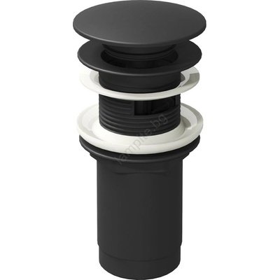 RAVAK X01748 - CLICK-CLACK изпускател за умивалник, Ø 6, 6 см, черен (RK0024)