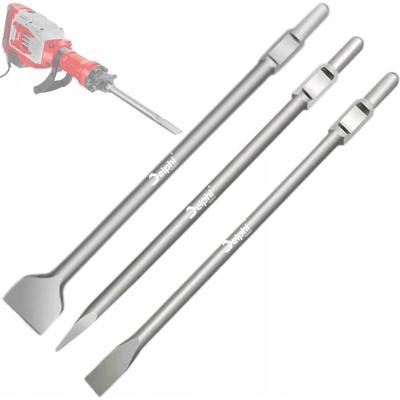 Sekáč pro bourací kladivo Delphi Tools HEX 30 plochý/špičatý 3 ks