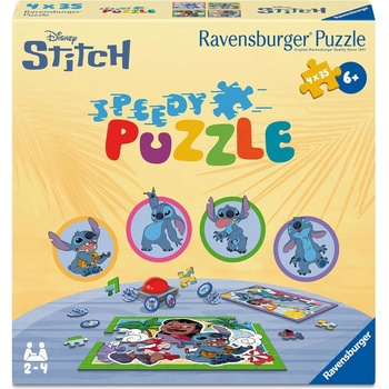 Ravensburger Детски пъзел Ravensburger от 4 х 35 части - Стич (12004178)