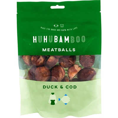 Huhubamboo mäsové guľky s kačacím a treskou 250 g