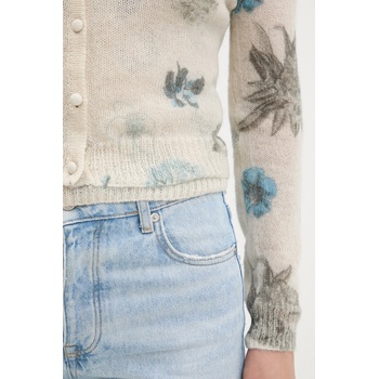 Desigual Жилетка с вълна Desigual ESTOCOLMO дамска в бежово от лека материя 25WWJF14 (25WWJF14)