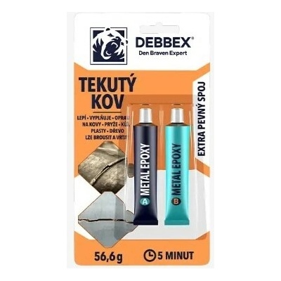 Killich lepidlo rychletuhnoucí dvousložkové epoxidové tekutý kov tuba A/B 56.6g (5min.)