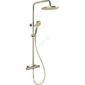 Bath Deluxe Душ комплект с термостатен смесител dragor, полирано месингово покритие (bt0083)