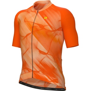Alé Мъжка фланелка с къс ръкав за колоездене Alé Pragma Crash S/S Jersey Cycling jersey - Orange - размер XL (056-3949-0316)