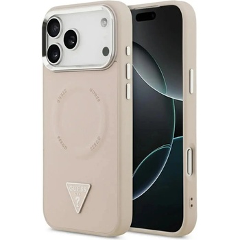 GUESS Калъф MagSafe с лого на Guess Triangle за iPhone 17 Pro Max - розов (3666339515386)