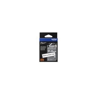 Brother HSE251E Black on white heat shrink tape 21mm (HSE251E)