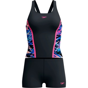 Speedo Дамски танкиен (бански) Speedo Women's Hyperboom Splice Tankini Set Tankini - Anthracite / Margarita Pink - размер 40 (EU) (150-5717-0315)