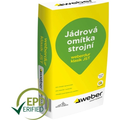 Weberdur klasik JST – jádrová omítka - 25 kg balení 25 kg 1 ks