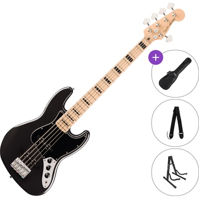 Squier Affinity Series Active Jazz Bass V MN SET Black Metallic 5-струнна бас китара