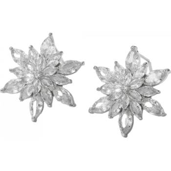 HARAHU Обеци fa-28222 - Кристалова / Сребърна kp28222 (fa-28222)