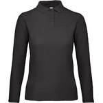 B&C Collection B&c id001 lsl / Дамска поло тениска с дълъг ръкав - черна xxl (010i1300205)