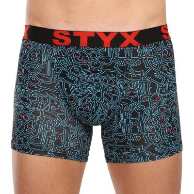 Styx Мъжки боксерки Styx с дълги артистични спортни гумени рисунки (U1256/2) Styx | Mnogotsveten | МЪЖЕ | XXL