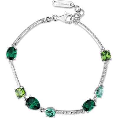 BROSWAY strieborný náramok Fancy Life Green BWFLG151