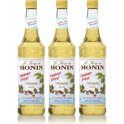 Sirup Monin Lískový ořech bez cukru 3 x 0,7 l