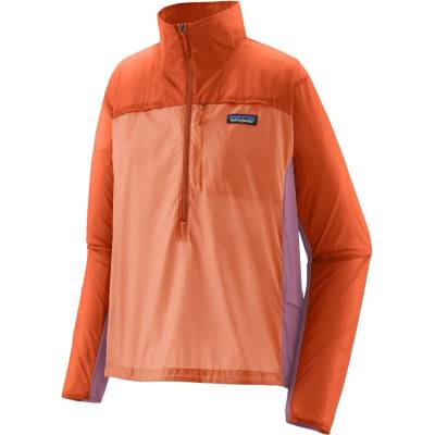 Patagonia Дамско ветрозащитно яке Patagonia Women's Houdini Stash 1/2 Zip P/O Windproof jacket - Coal Orange - размер XXL (118-0247-0516)